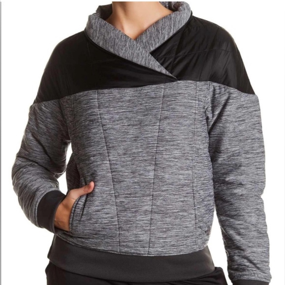 The North Face Grey and Black Pullover